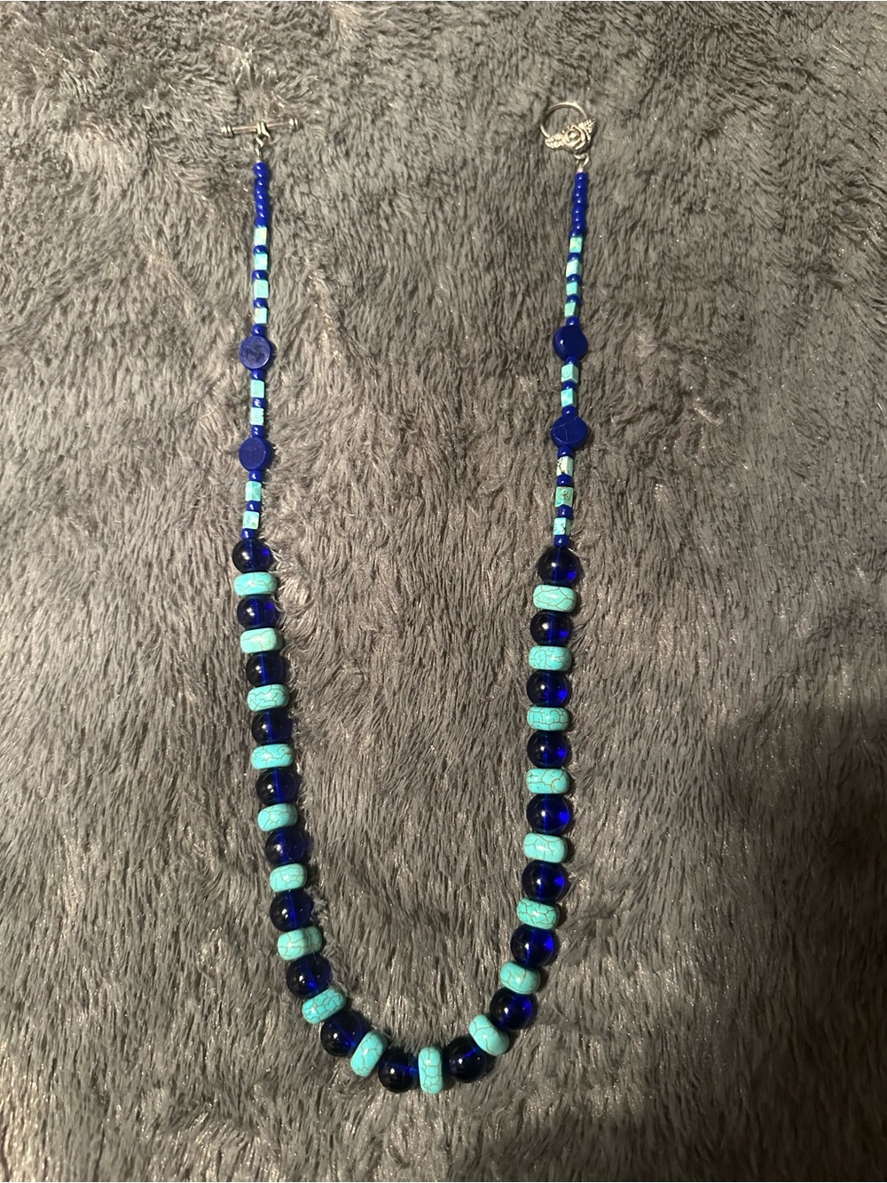 Handcrafted Blue  Beaded Necklace